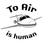 To Air Is Human airplane illustration