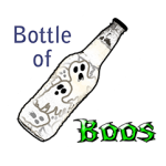 Bottle-of-Boos Halloween ghosts pun