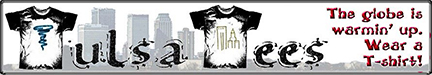 Tulsa Tees banner image with skyline